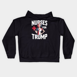 Nurses For Trump Election Usa America Nurse Kids Hoodie